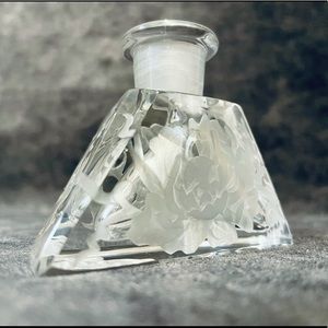 Artist Signed Marialyce Hawke Glass Vanity Bottle